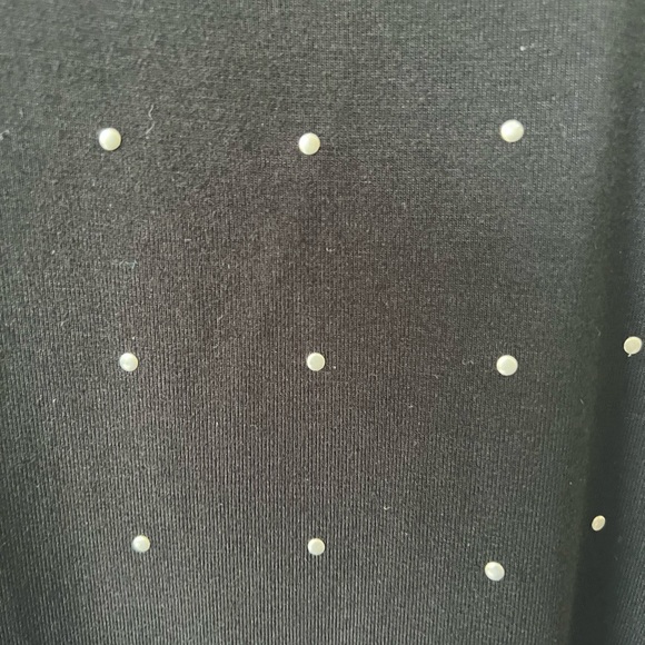 F21 Black Studded Sheer Blouse - Picture 4 of 8